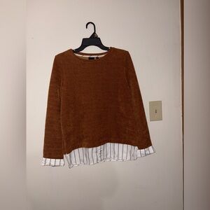 Rafaella Brown Knit Sweater
